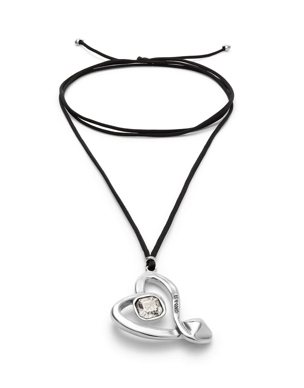 Sterling Silver Plated Ser Expresiva White Necklace COL2012CRSMTL0U