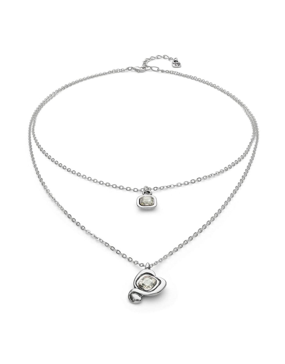 Sterling Silver Plated Ser Expresiva White Pendant COL2002CRSMTL0U