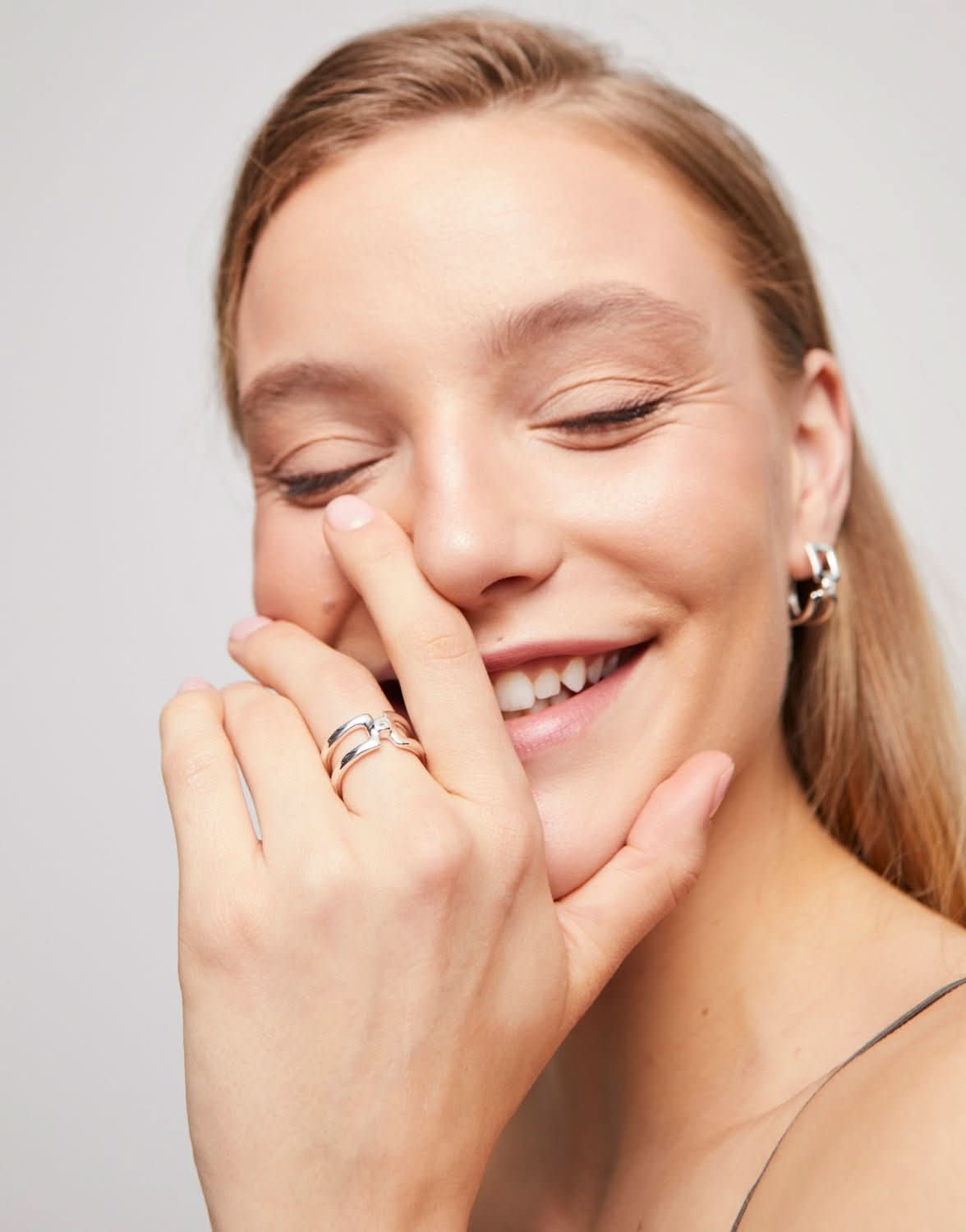 Sterling Silver Plated Ser Indomable White Ring ANI0816BLNMTLUNOde50ANI0816BLNMTL12