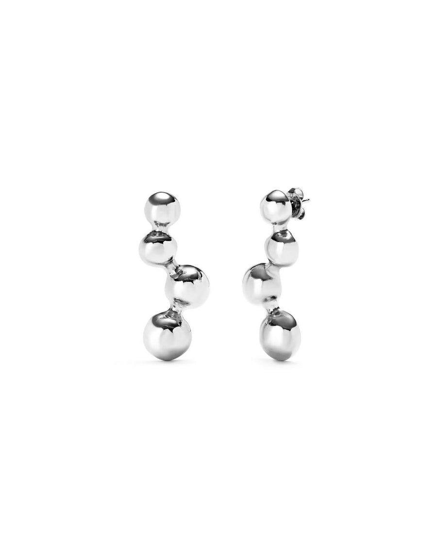 Sterling Silver Plated Ser Intrepida Silver Earrings PEN0999MTL0000U