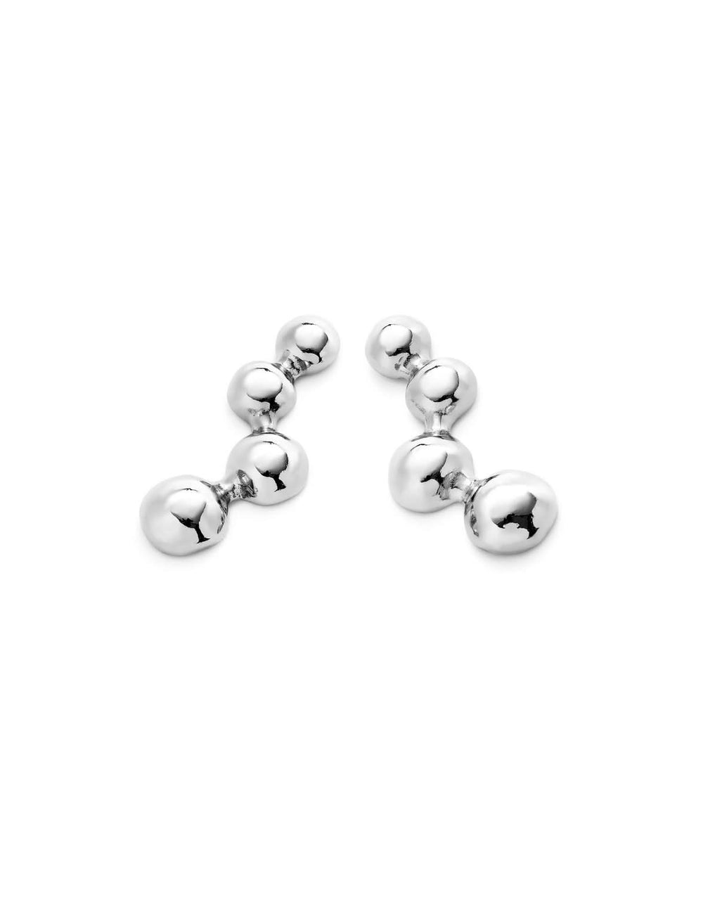 Sterling Silver Plated Ser Intrepida Silver Earrings PEN0999MTL0000U