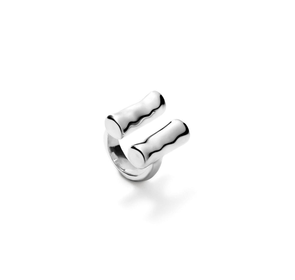 Sterling Silver Plated Ser Natural Silver Ring ANI0813MTL000