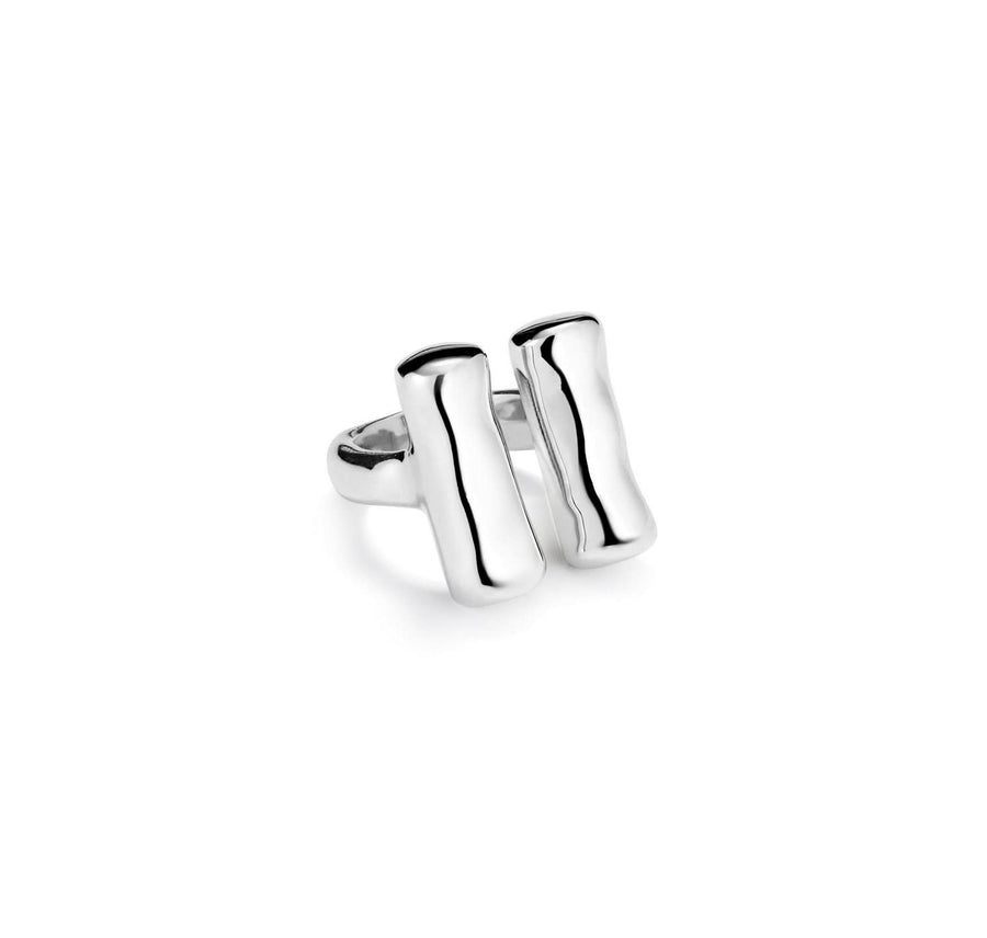 Sterling Silver Plated Ser Natural Silver Ring ANI0813MTL000