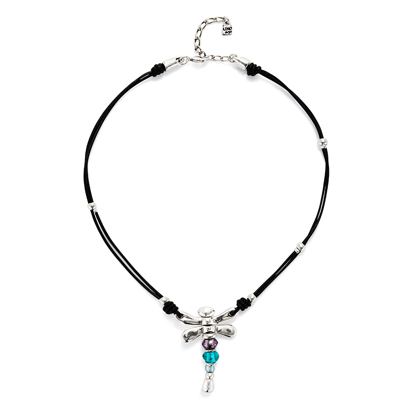 Sterling Silver Plated Ser Rebelde Multicoloured Necklace COL1959MCLMTL0UUNOde50COL1959MCLMTL0U