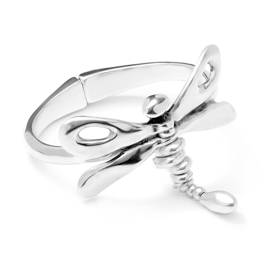 Sterling Silver Plated Ser Rebelde Silver Bangle Bracelet PUL2450MTL0000