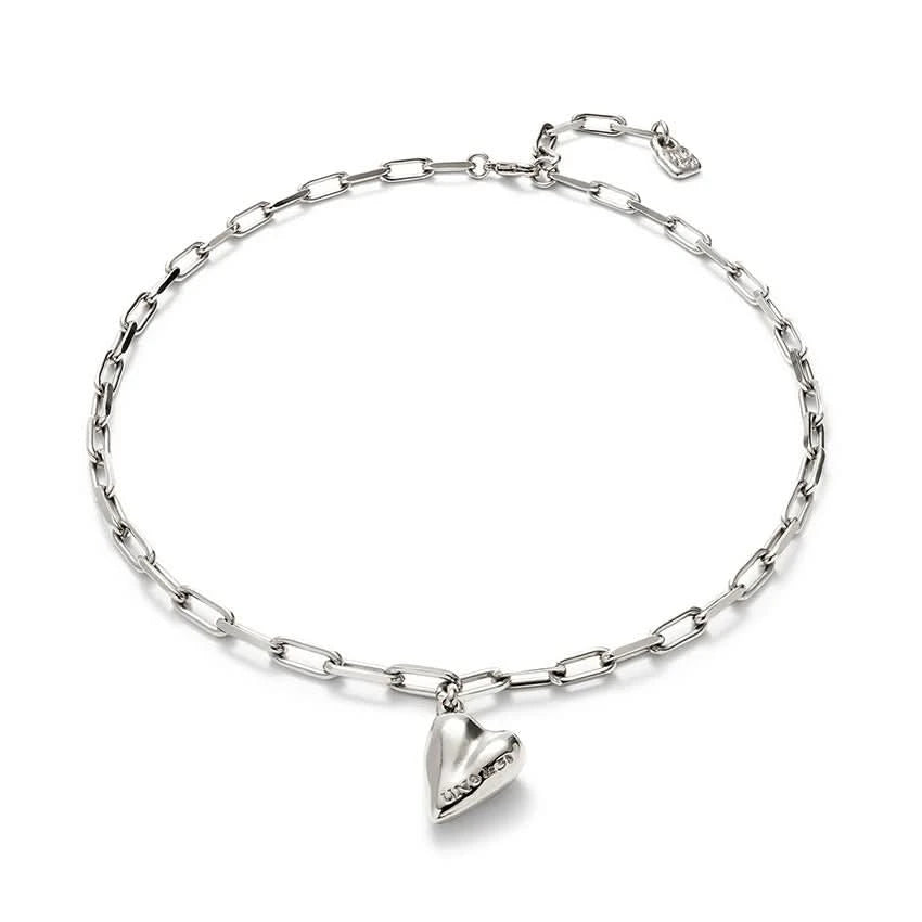 Sterling Silver Plated Ser Unico Silver Charm Necklace COL2018MTL0000U
