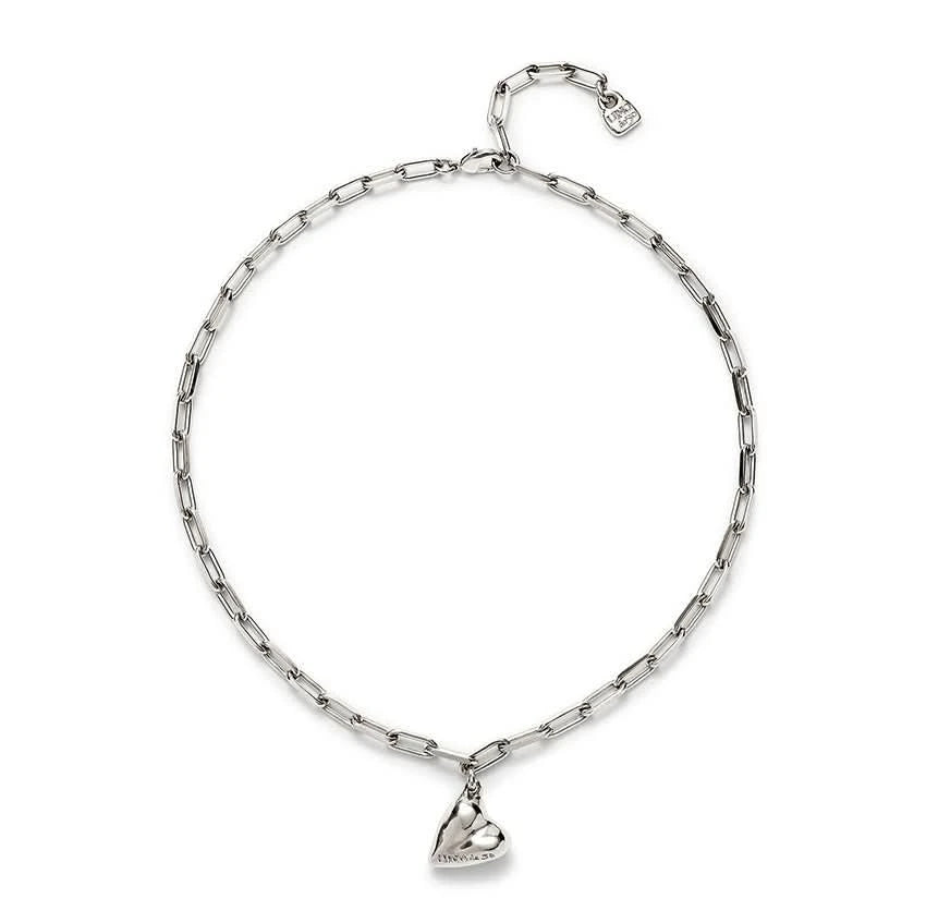 Sterling Silver Plated Ser Unico Silver Charm Necklace COL2018MTL0000U