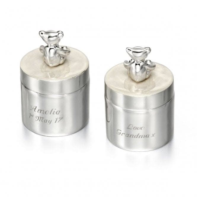 Sterling Silver Plated Tooth Curl Box Y412