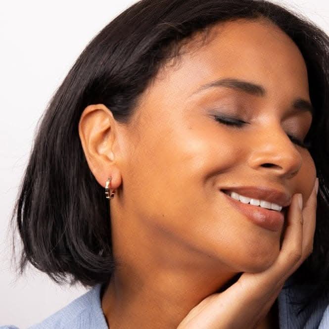 Fiorelli Silver Platinum Gold Earrings E6357