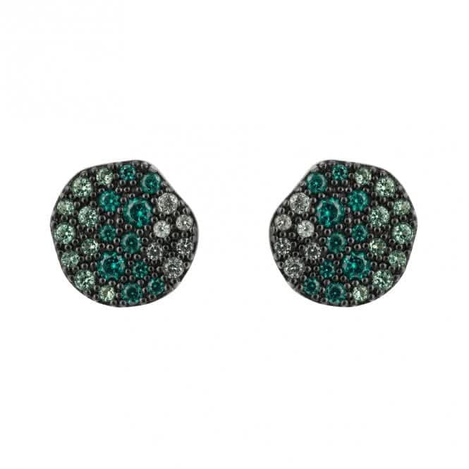 Fiorelli Silver Platinum Black Rhodium Earrings E6369G