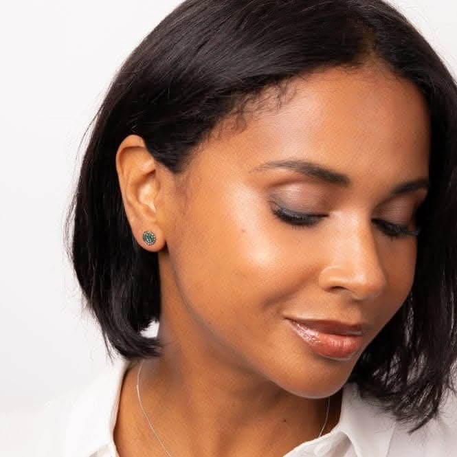 Fiorelli Silver Platinum Black Rhodium Earrings E6369G