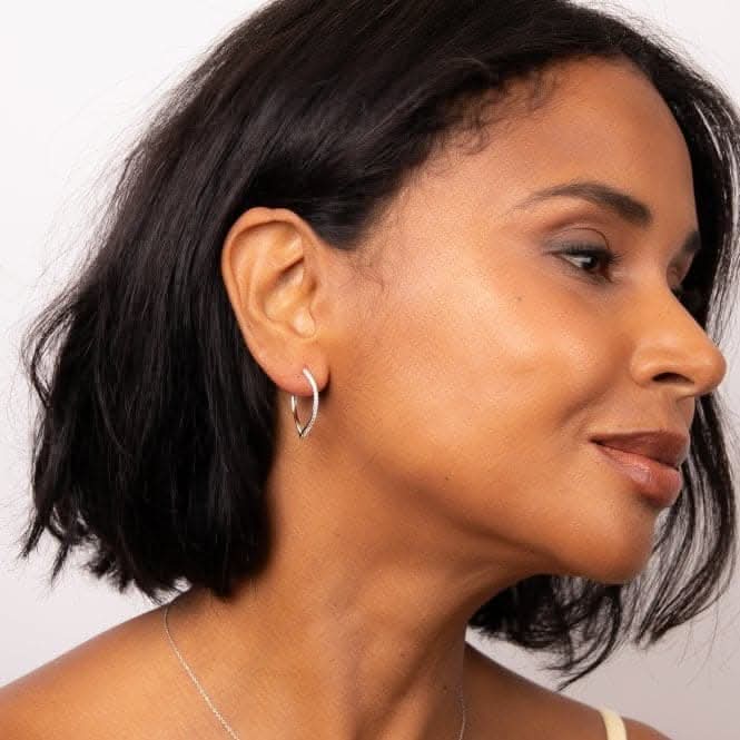 Fiorelli Silver Platinum Earrings E6358C