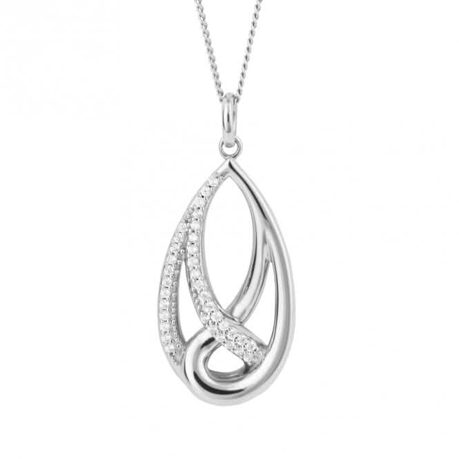 Fiorelli Silver Platinum Pendant P5322C