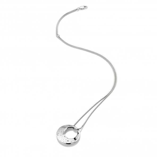 Sterling Silver Quest Circle Pendant DP786