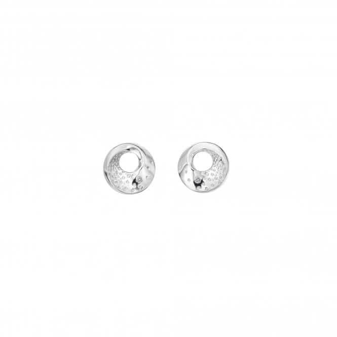 Sterling Silver Quest Circle Stud Earrings DE650