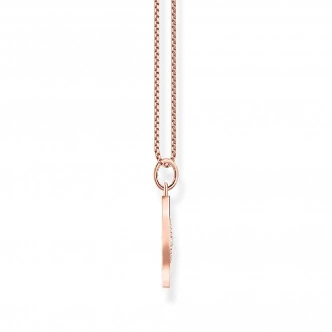 Sterling Silver Rose Gold Plated Tree Of Love Necklace KE2148 - 416 - 14 - L45VThomas Sabo Sterling SilverKE2148 - 416 - 14