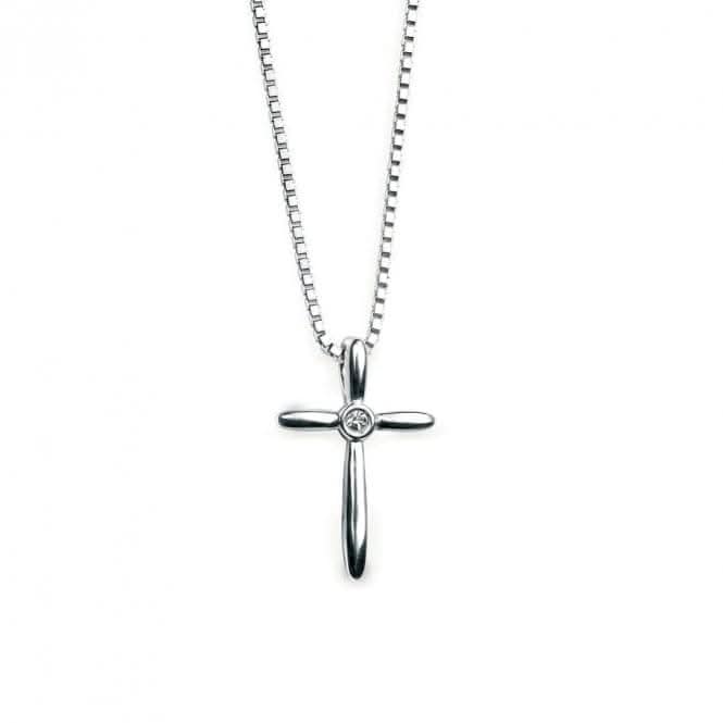 Sterling Silver Shaped Cross Pendant P3572