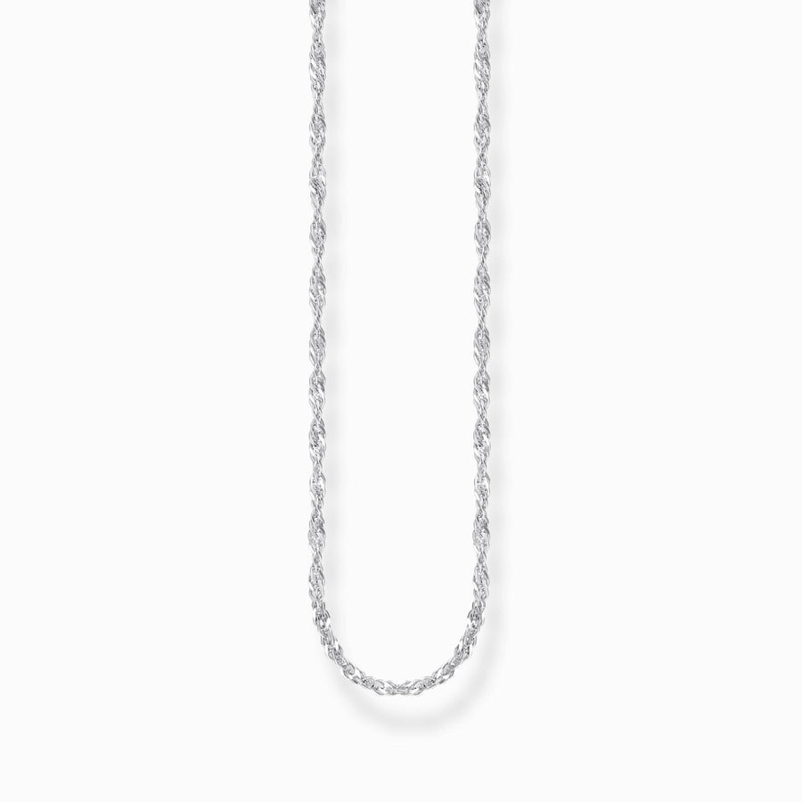 Sterling Silver Singaporean Necklace KE2284-001-21