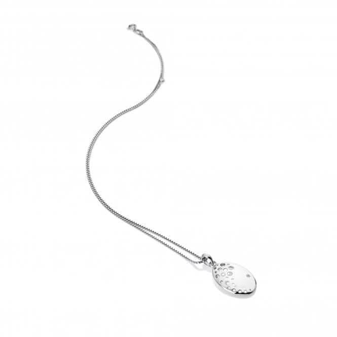 Sterling Silver Spritz Oval Pendant DP862