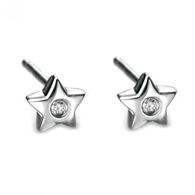 Sterling Silver Star Stud Earrings E573
