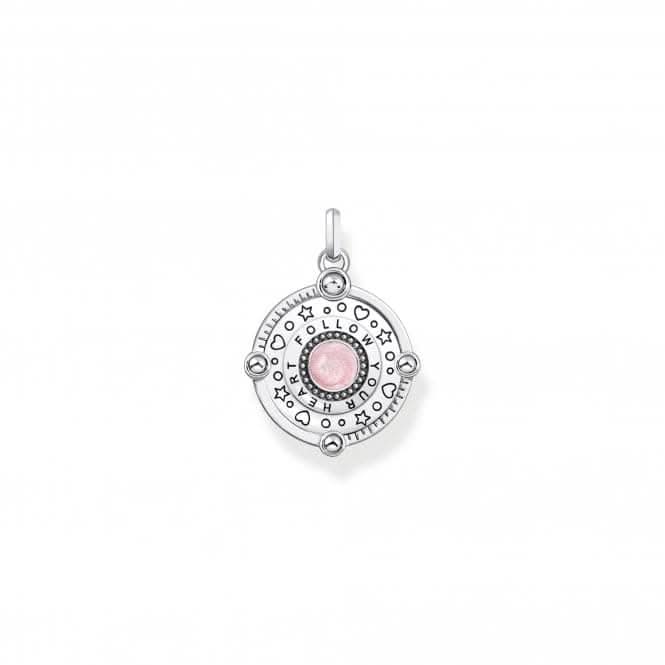 Sterling Silver Stone Enamel Zirconia Pinkish Cosmic Pendant PE959 - 340 - 9Thomas Sabo Sterling SilverPE959 - 340 - 9