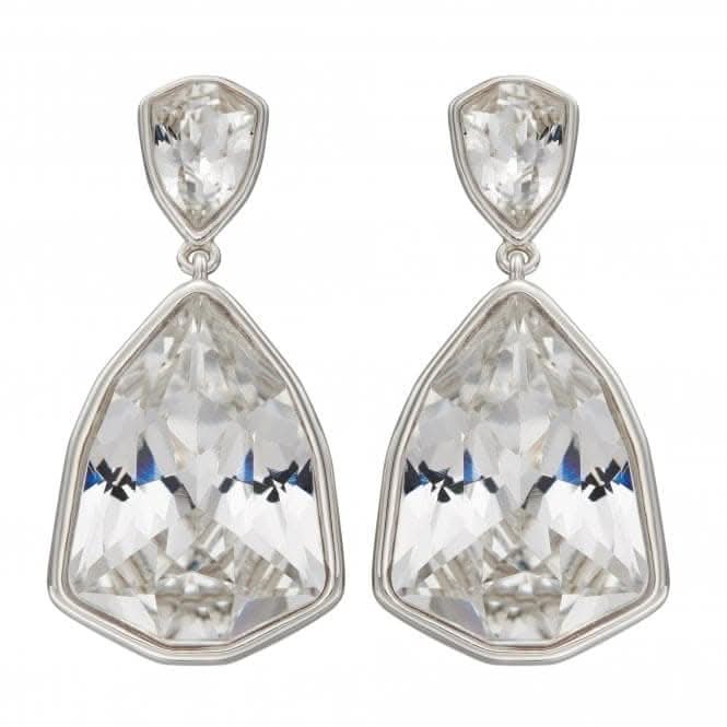 Sterling Silver Swarosvki Trilliant Earrings E5825C