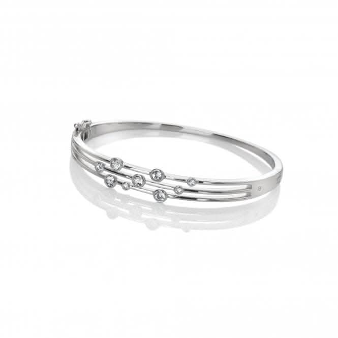 Sterling Silver Tender Statement Bangle DC188