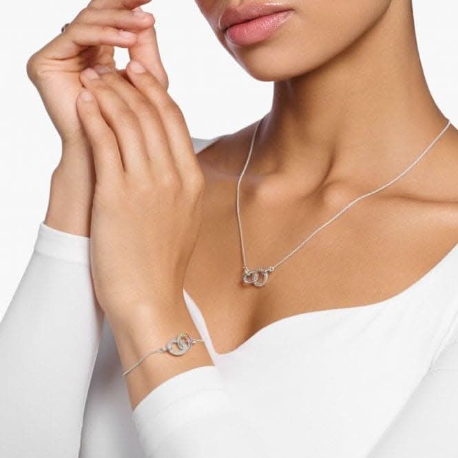 Sterling Silver Together Forever Colourful Stones Bracelet A1551-318-7