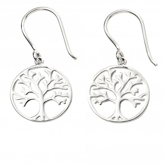 Sterling Silver Tree Of Life Earrings E5873