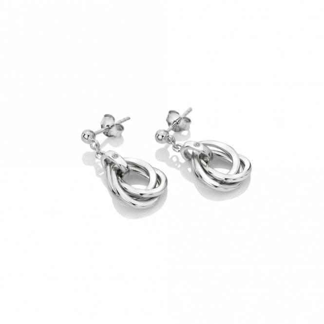 Sterling Silver Trio Teardrop Earrings DE644