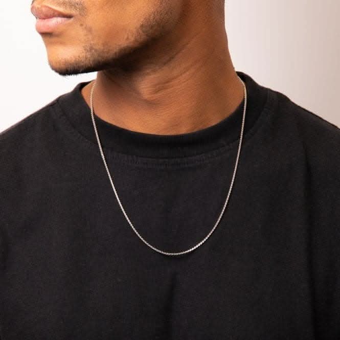 Sterling Silver Twisted Box Chain N4592