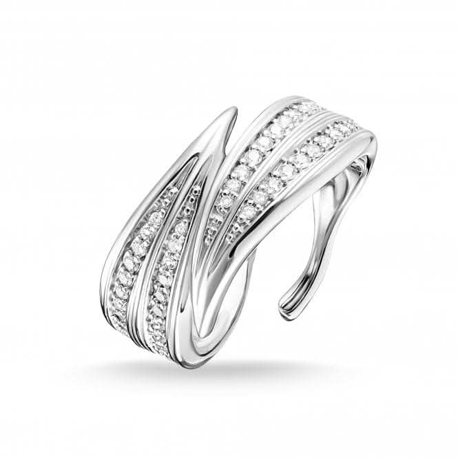 Sterling Silver White Leaf Ring TR2283 - 051 - 14Thomas Sabo Sterling SilverTR2283 - 051 - 14 - 48