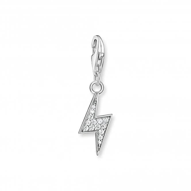 Sterling Silver White Lightening Charm Pendant 1881-051-14