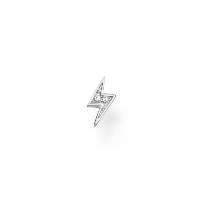 Sterling Silver White Lightening Single Ear Stud H2217-051-14