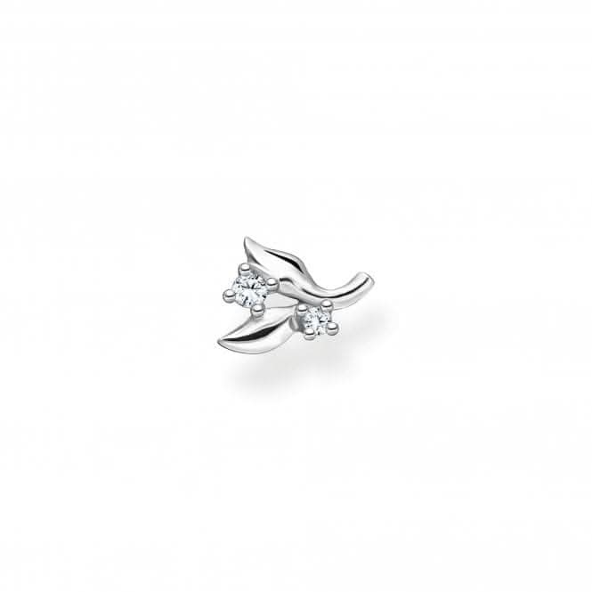 Sterling Silver White Single Ear Stud H2222-051-14
