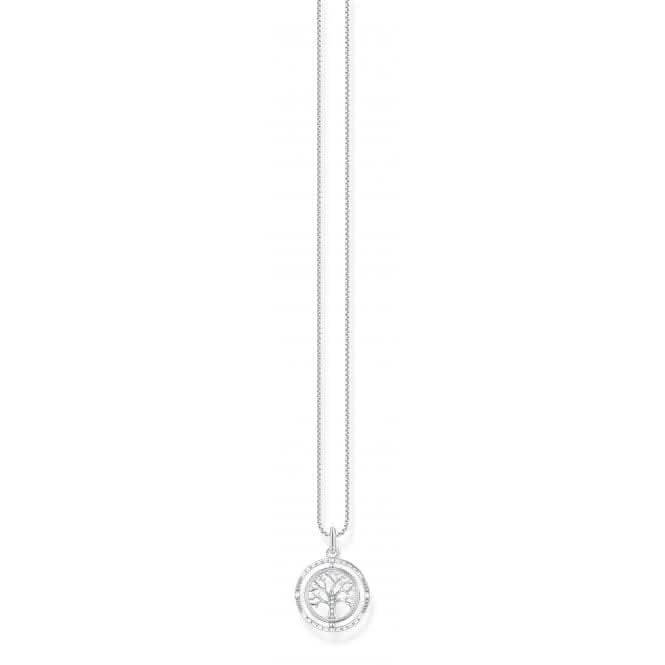 Sterling Silver White Tree Of Love Necklace KE2148 - 643 - 14 - L45VThomas Sabo Sterling SilverKE2148 - 643 - 14