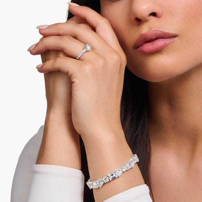 Sterling Silver White Zirconia Solitaire Ring TR2440 - 051 - 14Thomas Sabo Sterling SilverTR2440 - 051 - 14 - 48