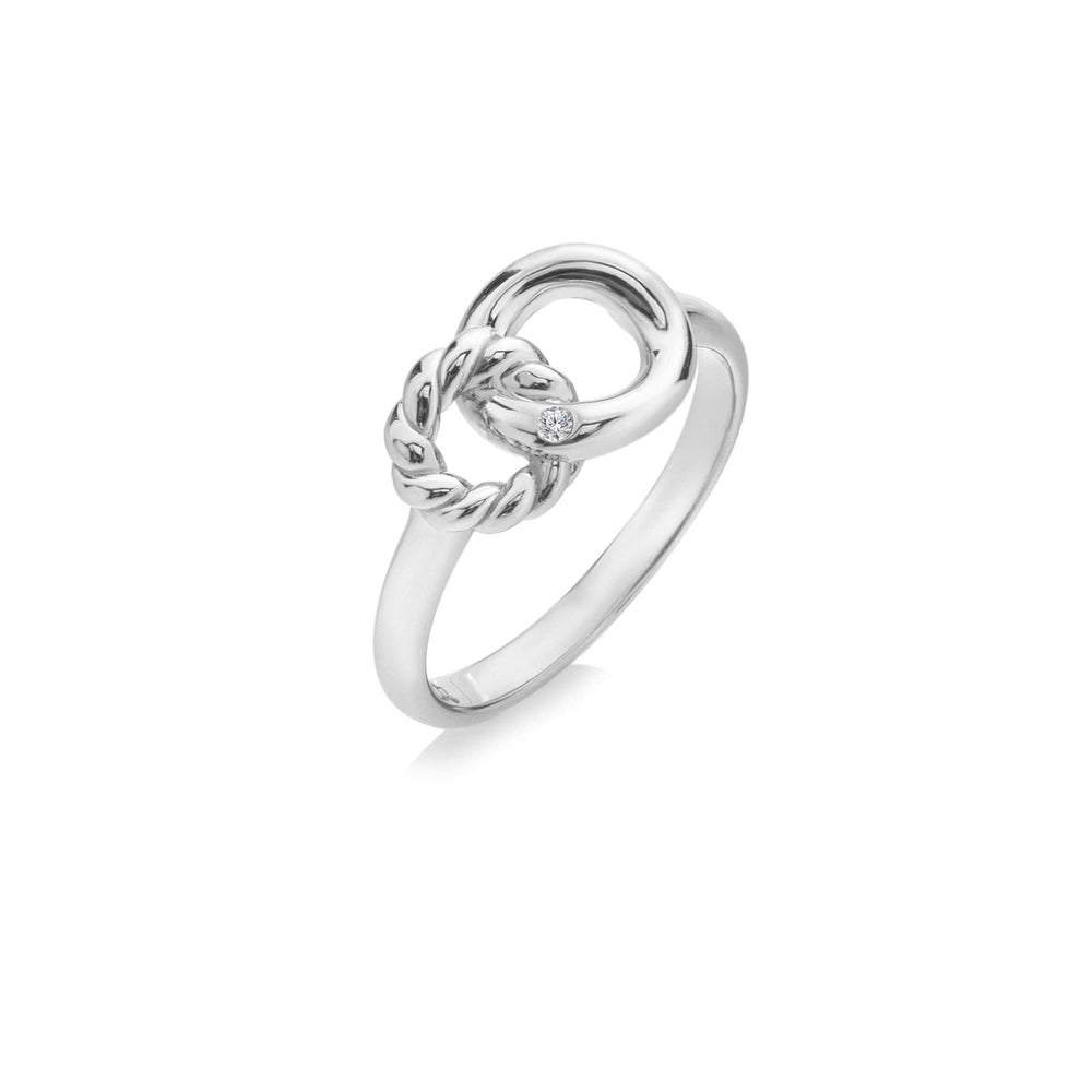 Sterling Silver Willow Rope Ring DR289