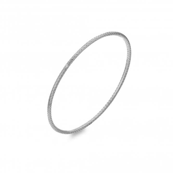 Sterling Silver Woven Bangle DC172