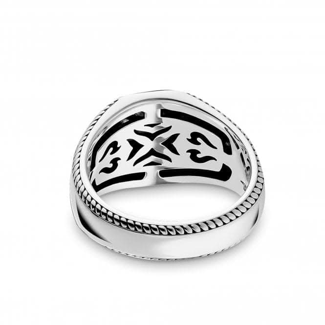 Sterling Silver Yellow Gold Coloured Statement Signet Mens Ring TR2292 - 966 - 39Thomas Sabo Sterling SilverTR2292 - 966 - 39 - 48