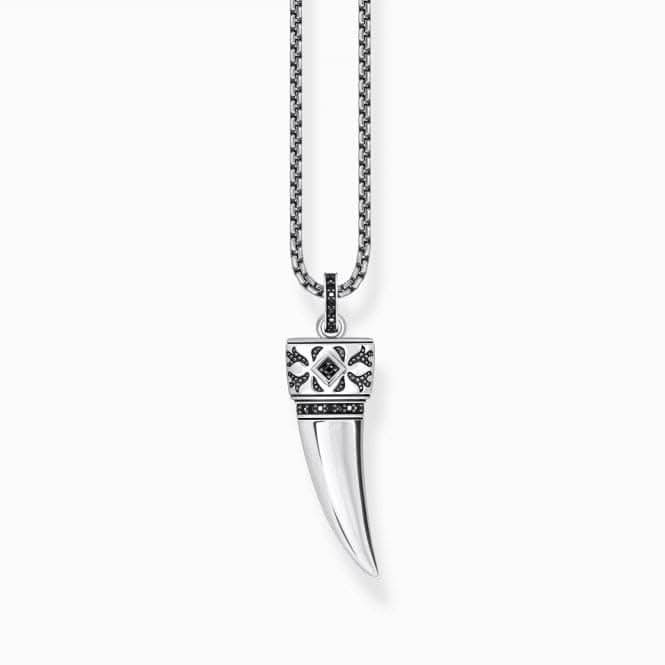 Sterling Silver Zirconia Blackened Wolf's Tooth With Stones Pendant KE2202 - 643 - 11Thomas Sabo Sterling SilverKE2202 - 643 - 11