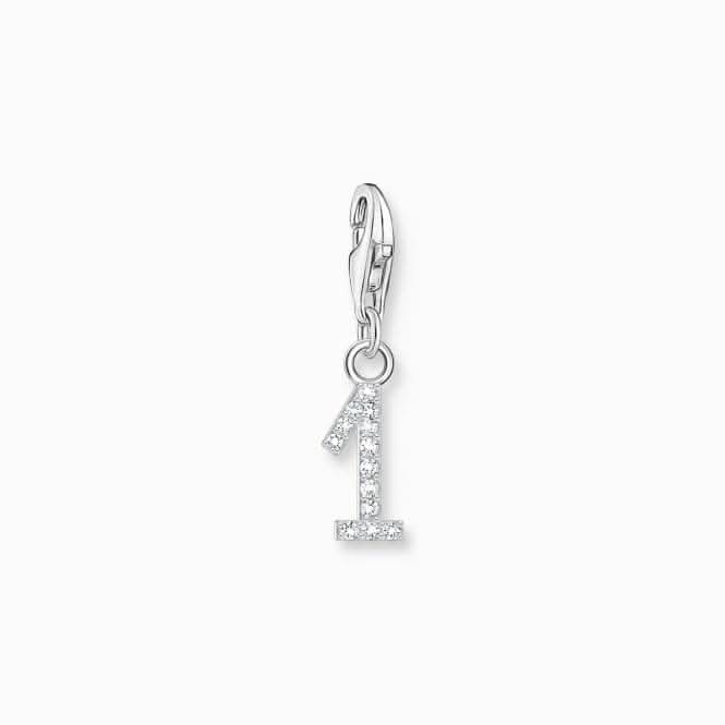 Sterling Silver Zirconia Number 1 Charm 2125-051-21