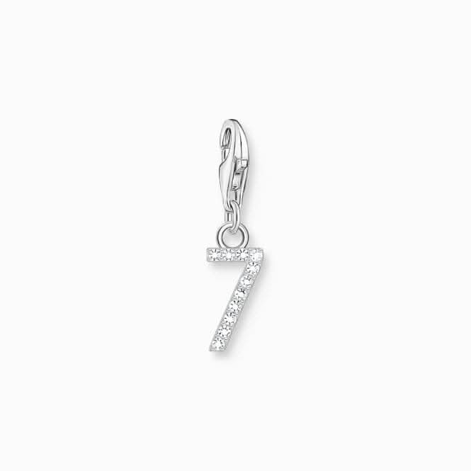 Sterling Silver Zirconia Number 7 Charm 2131-051-21
