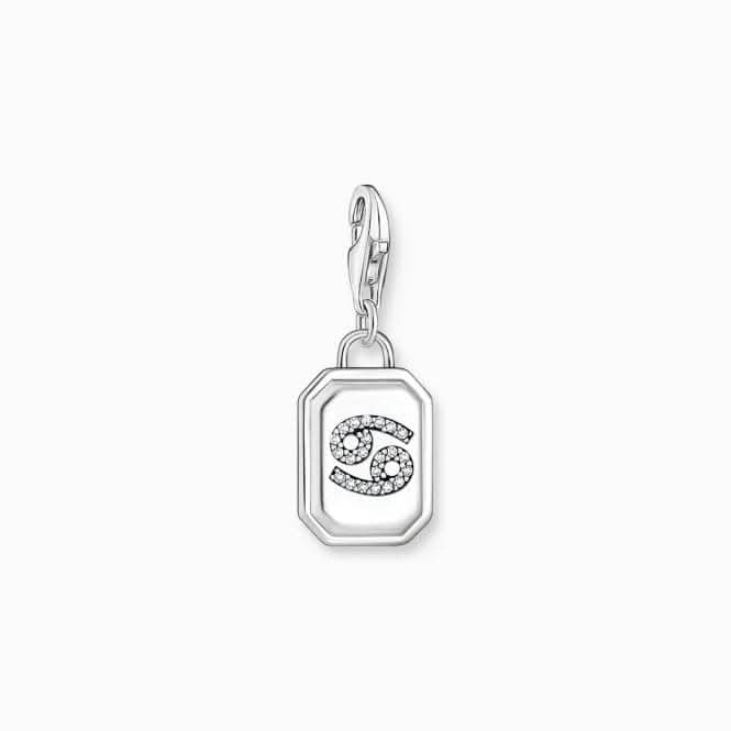 Sterling Silver Zirconia Zodiac Sign Cancer Charm 2146-643-21