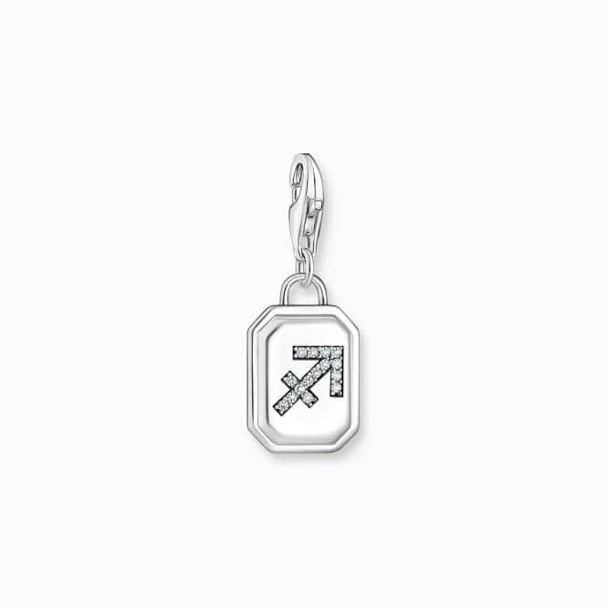 Sterling Silver Zirconia Zodiac Sign Sagittarius Charm 2144-643-21