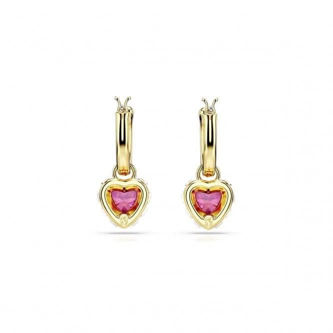 Stilla Red Heart Gold - tone Plated Drop Earrings 5684760Swarovski5684760