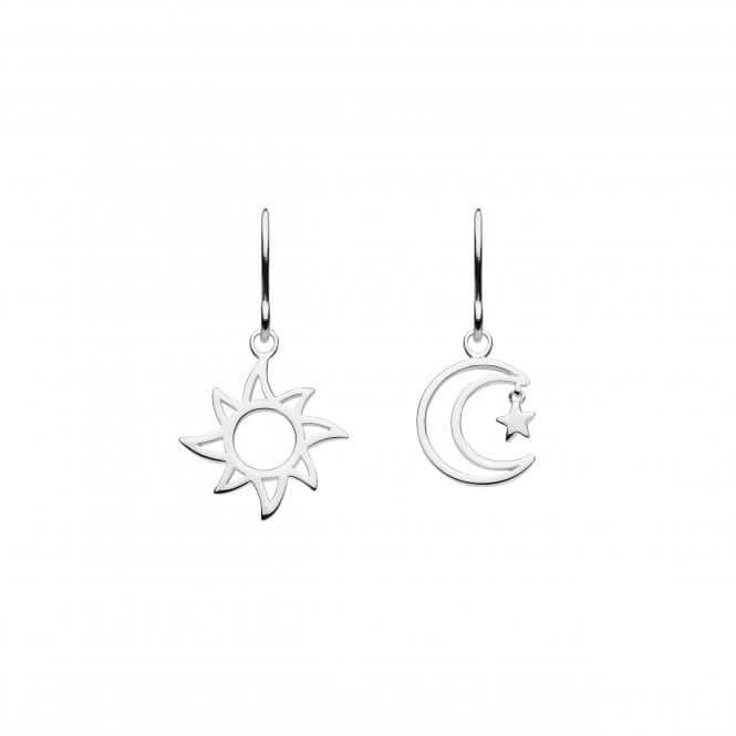 Sun and Moon with Star Drop Earrings 6363HP