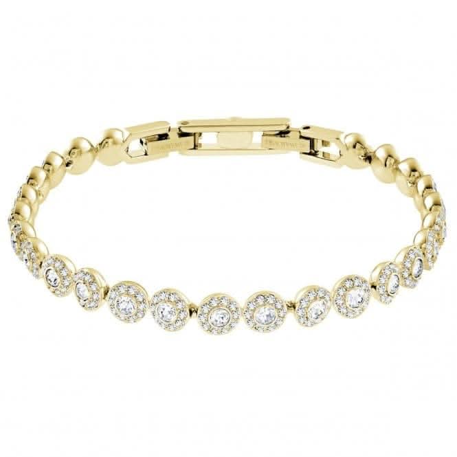 Gold-tone Una Angelic Round Cut Tennis Bracelet 5505469
