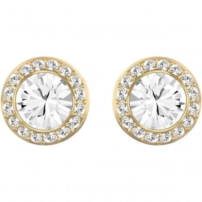 Swarovski Angelic Round Gold-tone Stud Earrings 5505470