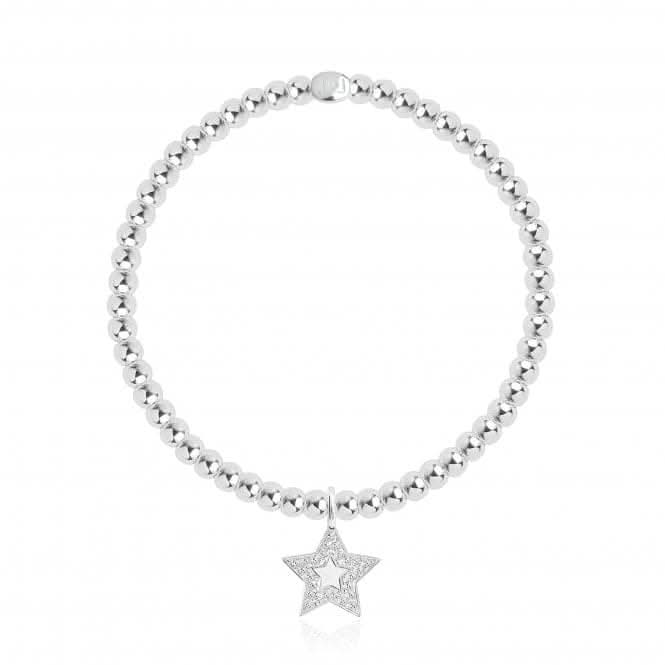 Sweet Sentiments Family Silver 17.5cm Stretch Bracelet 4275Joma Jewellery4275